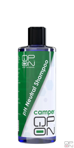 Camper Series - Neutral Shampoo qp-on
pH-neutrale shampoo speciaal voor het reinigen van caravans, afgebeeld in een kunststof fles.